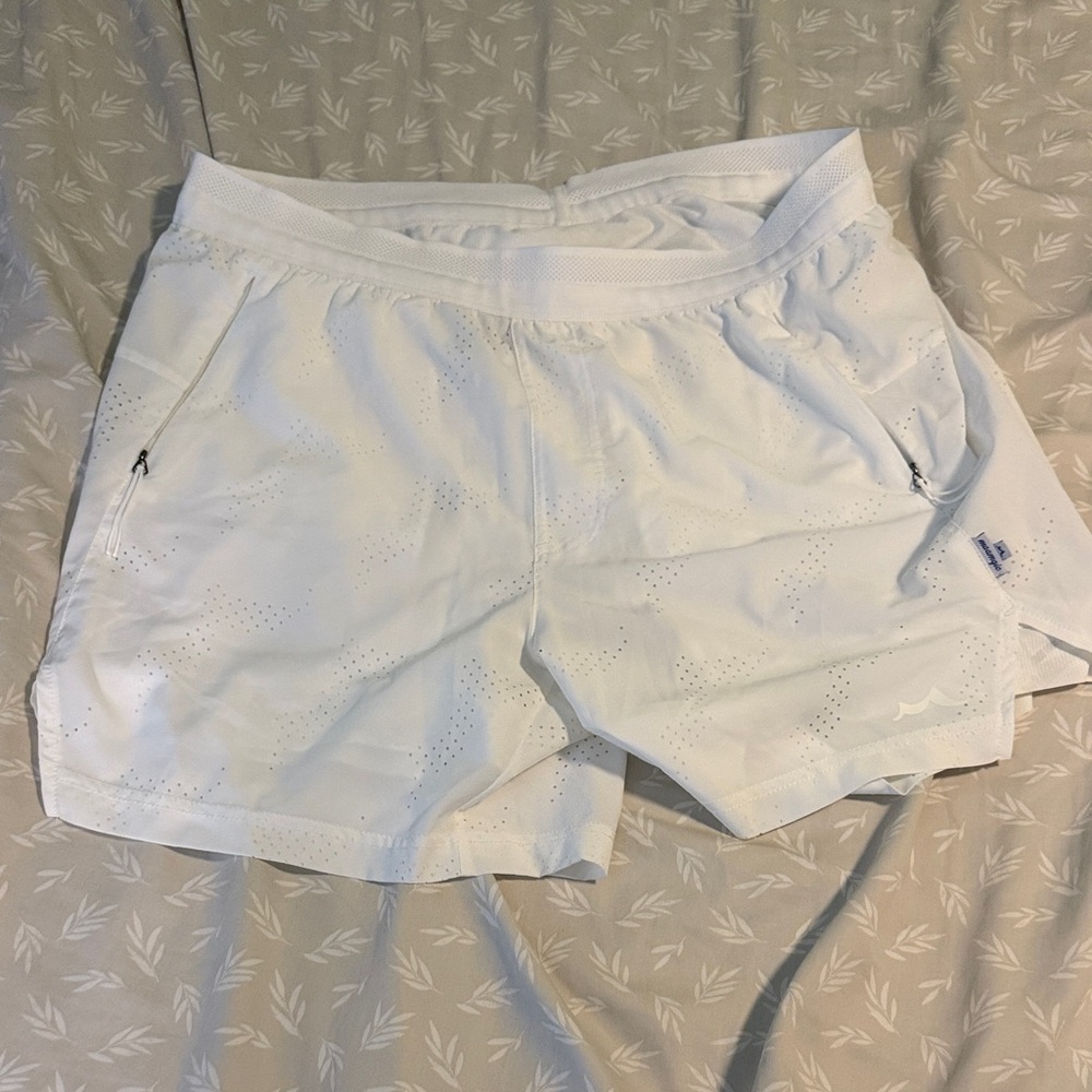Men’s Maamgic White 2-in-1 5in Running Shorts - Large